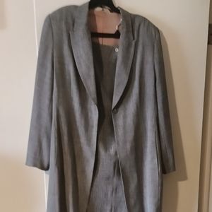 2 Piece Dress Pant Suit Gray